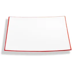 Gmundner Keramik Rubinroter Rand, Platzteller Trend (31x31cm)