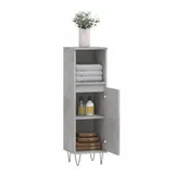 vidaXL Badschrank Betongrau 30x30x100 Cm Holzwerkstoff Vidaxl