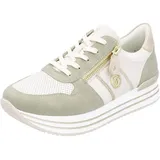 REMONTE Damen D1327 Sneaker Low, Weiss 80, 38 EU