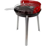 Holzkohle Rundgrill Standgrill Dreibein Grill Barbecue Bbq Lyon Ø 34 Cm Rot
