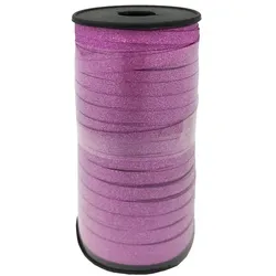 Geschenkband / Ballonband / Polyband / Kräuselband - glitzer pink 92m