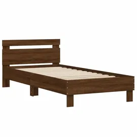 vidaXL Bettgestell 100 x 200 cm Braun