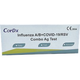 CorDx Influenza A/B + COVID-19/RSV Combo Antigen Schnelltest, 1 Stück