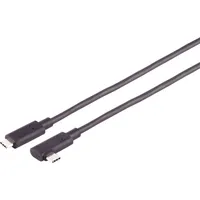 ShiverPeaks S/CONN maximum connectivity USB Anschlusskabel, Optisches USB-C Kabel, 3.2, 10Gbps, PD, 90°, 10,0m, 30-42075,