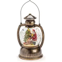 Konstsmide Kugellaterne 20 cm gold/grün/rot Weihnachtsmann