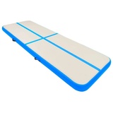 vidaXL Aufblasbare Gymnastikmatte mit Pumpe 400x100x20 cm PVC Blau