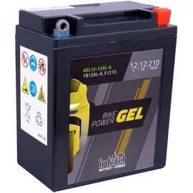 Intact Bike-Power GEL Motorradbatterie GEL12-12AL-A, 12Ah (DIN 51213, YB12AL-A