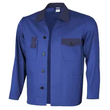 Qualitex Arbeitsjacke basic 2-farbig, Größe: 66 Farbe: kornblau/marine