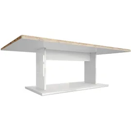 Vladon Couchtisch, Schwarz Hochglanz, Holzwerkstoff, 120x40x70 cm, Wohnzimmer, Wohnzimmertische, Couchtische