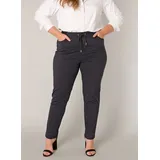 Base Level Curvy Liana Curvy Stoffhose Schwarz 48