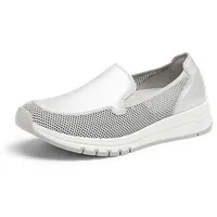 Slipper April Waldläufer silber, 42