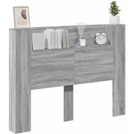 vidaXL Kopfteil Graues Sonoma 140 x 16,5 x 103,5 cm Holzwerkstoff