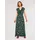 Apricot Maxikleid Blumenmuster Grün L