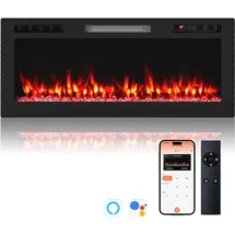 Goplus Elektrokamin 50" Schwarz