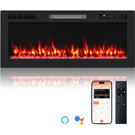 Goplus Elektrokamin 50" Schwarz