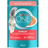 PURINA ONE SterilCat - Sparpaket: Lachs & Karotte (26 x 85 g)