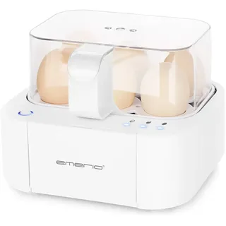 EMERIO EB-115560.12 6 Eier + Eipicker Weiß