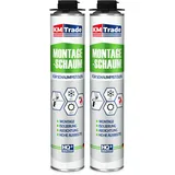 Pistolenschaum 2 x 750 ml Montageschaum Bauschaum für Schaumpistolen