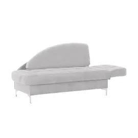 Nehl Liege Greta Mikrofaser 182 x 79 x 86 cm Grau mit Schlaffunktion