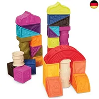 B. toys Baby Spielzeug Stapelturm, weiche Bausteine, Bauklötze Motorikspielzeug,