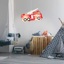 GLOBO LED Feuerwehr Auto Decken Pendel Lampe Leuchte Beleuchtung Kinder- Spiel- Zimmer