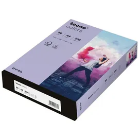 Inapa farbiges Druckerpapier, buntes Papier tecno colors, 80 g/m2, A4, 500 Blatt, violett