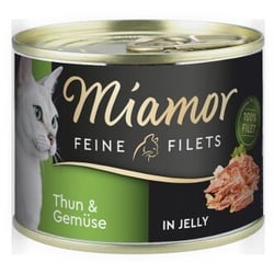 Miamor Feine Filets in Jelly Thunfisch & Gemüse 24x185 g