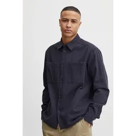 !Solid Langarmhemd blau XL