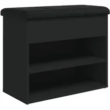 vidaXL Schuhbank 62 x 50 x 32 cm Sitzbank schwarz