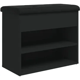 vidaXL Schuhbank 62 x 50 x 32 cm Sitzbank schwarz