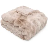Bugatti Wohndecke »Bubble Felldecke bugatti«, beige, B:150cm L:200cm, Wohndecken,