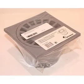 Upmann GmbH & Co. KG Upmann Haus-u.Hofablauf DN50/75 senkrecht 150 x 150 mm PVC lichtgrau