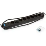 Triton Steckdosenleiste 2 m Schwarz 8 St.