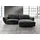 BeType Ecksofa Be Type Be Chilled, Mega Sofa, Bezug: hochwertiges Anilinleder, L-Form, in 2 Breiten mit stylischer und offener Nahtführung schwarz 260 cm x 85 cm x 180 cm