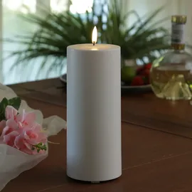 uYuni LED Kerze THEA 20 cm 8,4 cm weiß