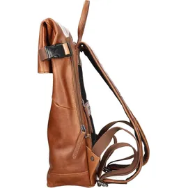 The Chesterfield Brand Mazara Business-Rucksack Leder 39 cm Laptopfach braun