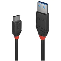 Lindy USB-C auf USB-A 15 m Schwarz