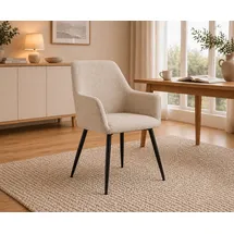 VCM Esszimmerstuhl Lizzy Stoff beige 2er Set