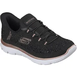 SKECHERS Summits Brilliant Shine Damen Schwarz/Roségold 38