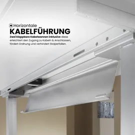 bümö Eckschreibtisch Weiß