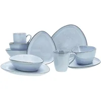 CreaTable Kombiservice Cloudy 10-tlg. für 2 Personen blau