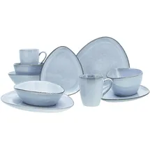 CreaTable Kombiservice Cloudy 10-tlg. für 2 Personen blau