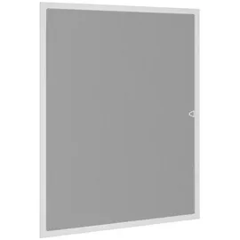 vidaXL Insektenschutz für Fenster 130 x 150 cm Weiß