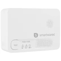 smartwares FGA-13051 Kohlenmonoxid-Melder inkl. 5 Jahres-Batterie batteriebetrieben detektiert Kohlenmonoxid