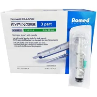 Romed Holland Einmalspritzen mit Einmalkanülen 20 ml 50 St.