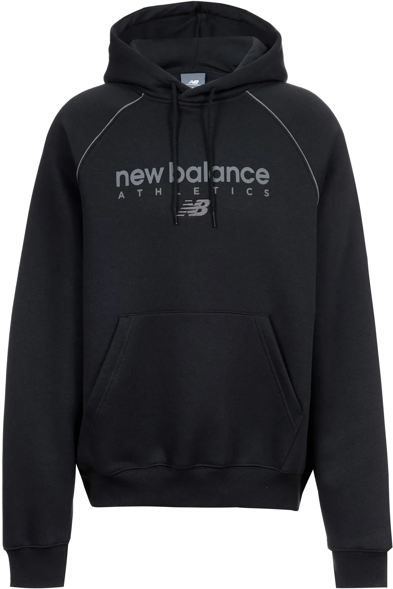 NEW BALANCE Hoodie Herren in black, Größe L - schwarz