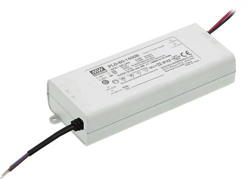 Mean Well PLD-60-700B LED-Treiber Konstantstrom 60W 0.7A 50 - 86 V/DC nicht dimmbar 1St.