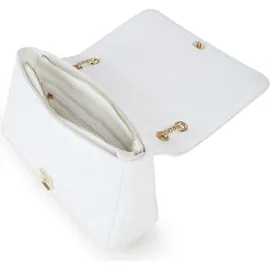 Valentino Ocarina Schultertasche Kunstleder Gold/Weiß