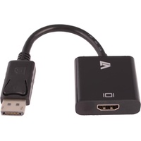 V7 Videoadapter DisplayPort (m) auf HDMI (f), Schwarz