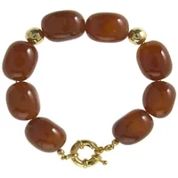 Gemshine Armband 'Karneol Edelsteine' Armbänder & Armreife Hellbraun Damen
